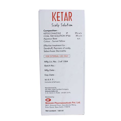 Ketar Scalp Solution | Uses, Side Effects, Price | Apollo Pharmacy