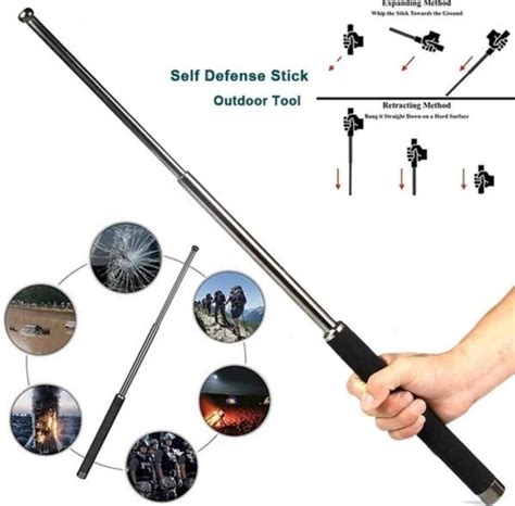 PREMIUM METAL SELF DEFENCE STICK (Heavy Metal and Extendable) – Space ...