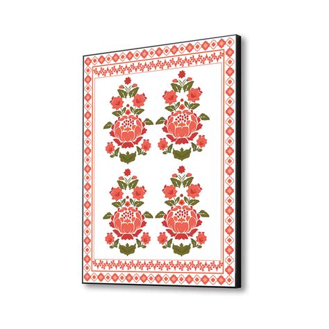 Elegant Floral Framed Art Print Canvas Art Wall Painting – Nestroots