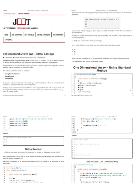 Image result for One-Dimensional Array in Java