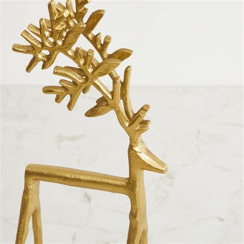 Buy Fiesta Gold Ceramic Reindeer Figurine from Home Centre at just INR ...