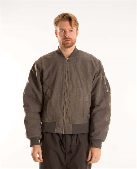 Stussy Dyed Nylon Bomber Jacket - Charcoal | Garmentory