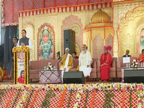 Uttarakhand CM Dhami participates in Shashtipurti Mahotsav of Sadhvi ...