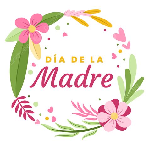 Feliz Día De La Madre Saudação Com Desenho De Mão De Moldura Redonda De ...