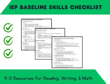 Image result for Example of a IEP Baseline Narrative