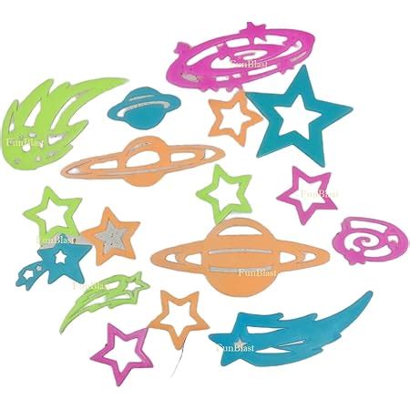 FunBlast Glow in The Dark Radium Sticker – Solar System Shaped ...