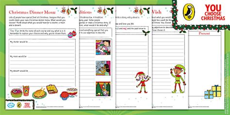 You Choose Christmas: Short Burst Writing Pack [Ages 5-7]
