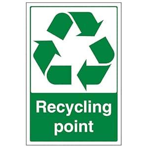 Recycling Point Sign Board, Acrylic Board Fixed with PVC Waterproof ...