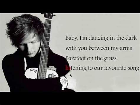 Ed Sheeran Songs Dancing In The Dark - Music Used