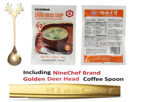 Kikkoman Instant Shiro Miso Soup, SoyBean paste soup white (Pack 1 ...