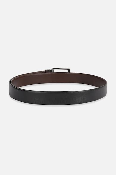 Buy Men Black Textured Leather Belt Online - 39688782 | Peter England