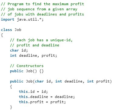 Job Sequencing Problem Python Solution 的图像结果