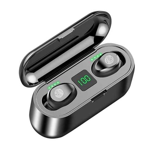 ATEVON F9 TWS Earbuds Bluetooth 5.0 Wireless HiFi Stereo LED Display ...