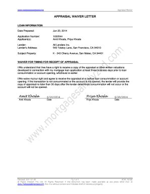 sample waiver letter Forms and Templates - Fillable & Printable Samples ...