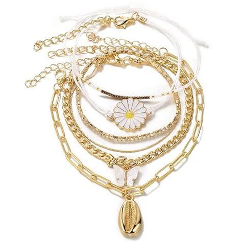 Shining Diva Fashion Latest Stylish Multilayer Charm Bracelet for Women ...