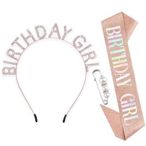 Birthday Sash Birthday Crowns for Women,Birthday | Ubuy India