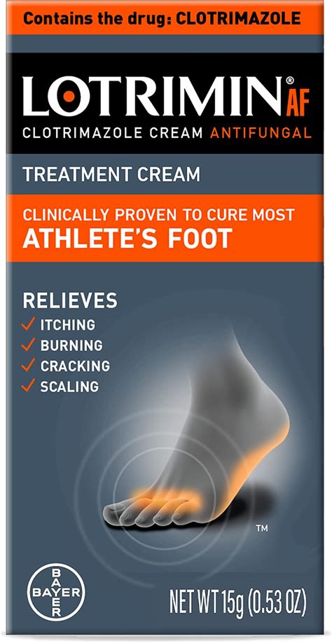 Amazon.com: Lotrimin AF Cream for Athlete's Foot, Clotrimazole 1% ...