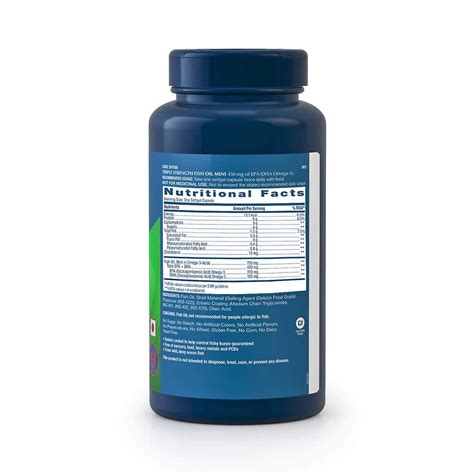 Buy GNC TRIPLE STRENGTH FISH OIL MINI OMEGA 3 CAPSULES FOR MEN & WOMEN ...