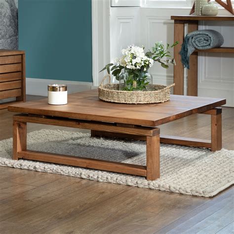 Solid Wood Square Coffee Table | Sandyford Wood Coffee Table