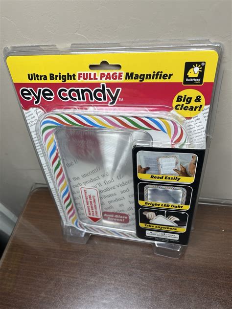 Eye Candy Ultra-Bright Full-Page Magnifier - 6049202 for sale online | eBay