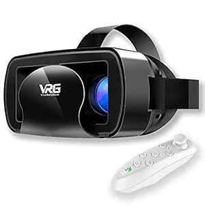 Buy VR Headset with Controller Adjustable 3D VR Glasses Virtual Reality ...