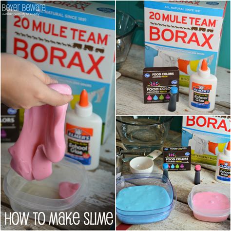 Homemade Slime With Borax And Clear Glue - Homemade Ftempo