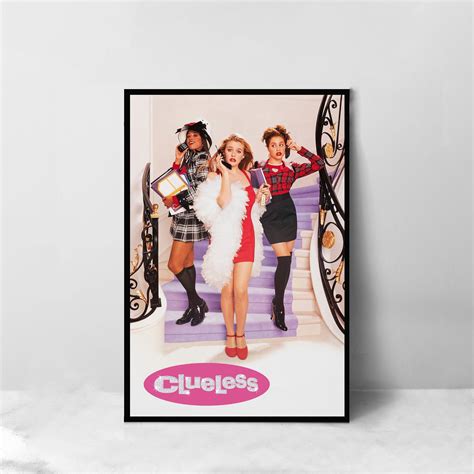 Clueless Digital Downloads Movie Poster High Quality Canvas Art Print ...