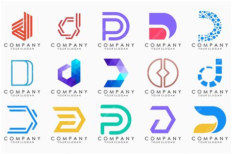 Premium Vector | Abstract letter d logo icon set design for business of luxury elegant simple - Abstract Letter D