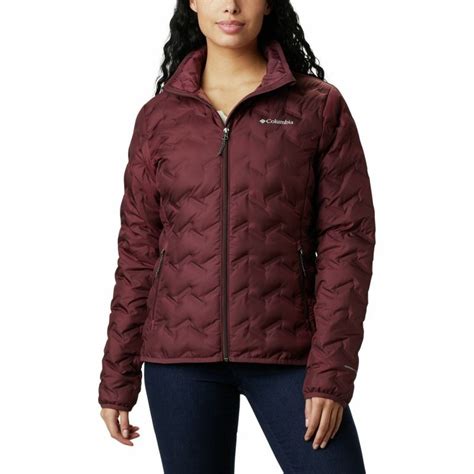 Buy Columbia Womens Maroon Omni-Heat Reflective Delta Ridge Down Jacket ...