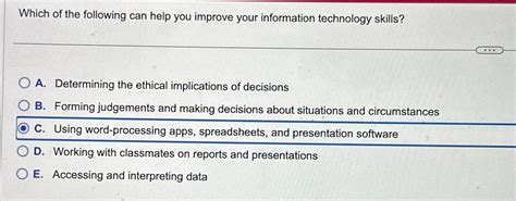Information Technology Skills 的图像结果