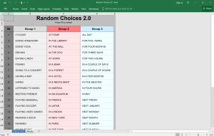 Image result for Excel Randomizer