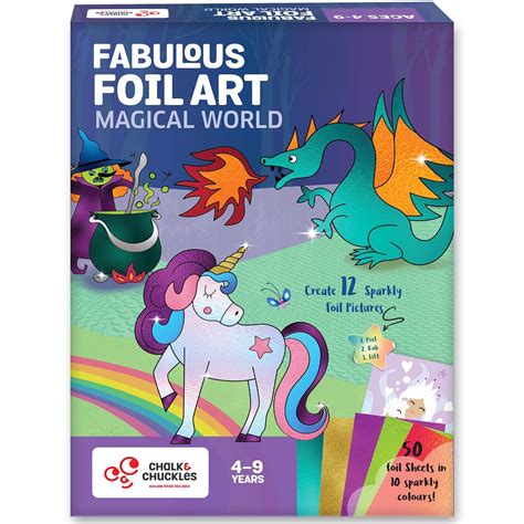 Buy Chalk and Chuckles Art and Craft Kit, Fabulous Foil Art, For Girls ...