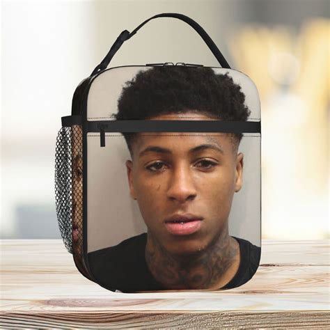 Lunch Bag NBA YoungBoy Mugshot Tote Insulated Cooler Kids School Travel ...