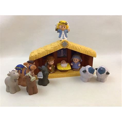 Fisher Price Little People Christmas Story Set Nativity Scene Vintage ...