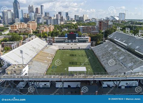 Aerial Shot of Skyscrapers, Office Buildings and Hotels in the City ...