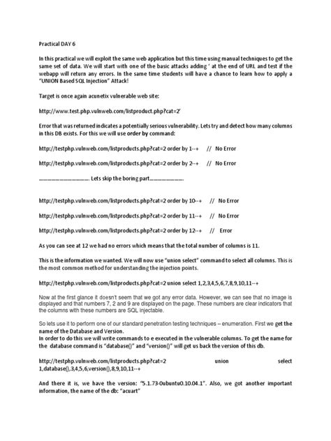 Image result for SQL Union Injection Examples