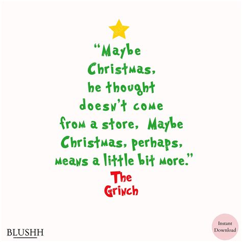 Maybe Christmas He Thought Doesn't Come From a Store, Grinch Christmas ...