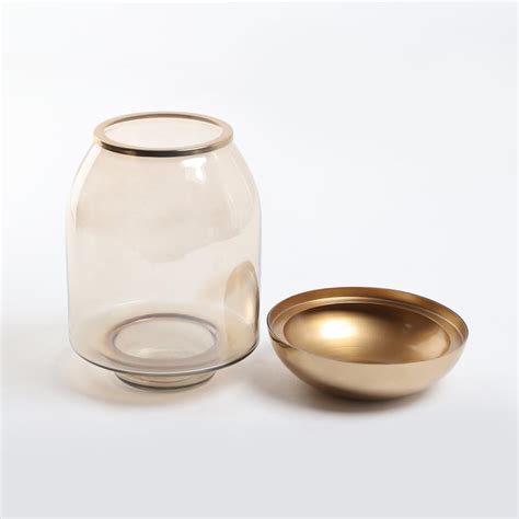 Buy Selena Metal and Glass Hurricane Candle Holder from Home Centre at ...
