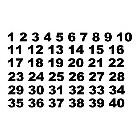 Haus & Garten Custom Football Shirts Numbers 1 to 20-3 of each number Decal Sticker Picture ...