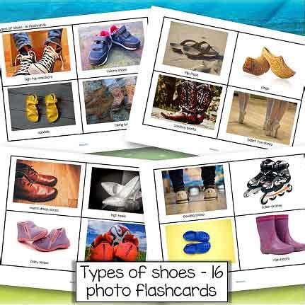 Shoes Flashcard 的图像结果