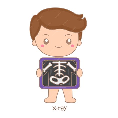 Premium Vector | Alphabet X For XRay Vocabulary School Reading Lesson Cartoon Illustration ...