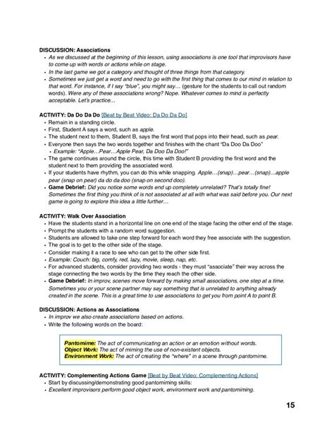 Image result for Improv Lessons