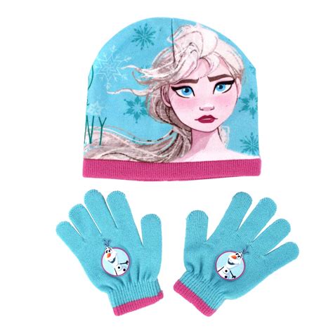 Disney Frozen Hat and Glove Set Age 2-6 2-piece Winter Set Years Elsa ...