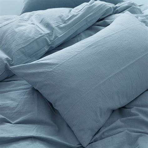 100% Pure Cotton Duvet Cover Set 3pcs Set Blue Duvet Cover Blue Bedding ...