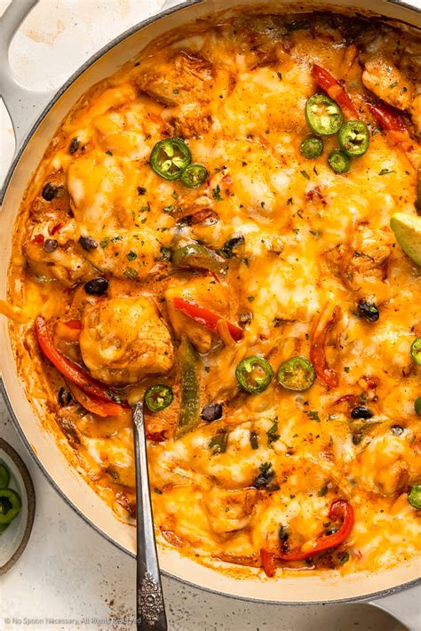 Chicken Fajitas Casserole - No Spoon Necessary