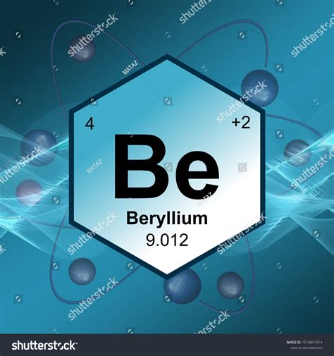 Beryllium Periodic Table Element Illustration Stock Illustration 1510891814