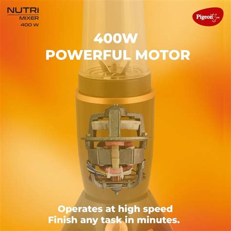 Pigeon Nutri Mixer Grinder Juicer Blender Smoothie Maker All-in-1 ...