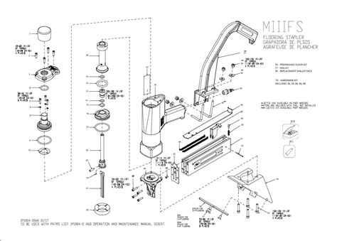 Bostitch Floor Stapler Parts Diagram and Repair Guide