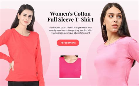Buy FLEXIMAA Women'S Cotton Regular Fit Plain Round Neck Full Sleeve ...