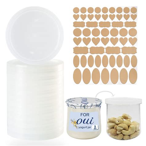 Amazon.com: Yogurt Jar Lids for Oui - 12 Pack Lids for Oui, Yogurt ...